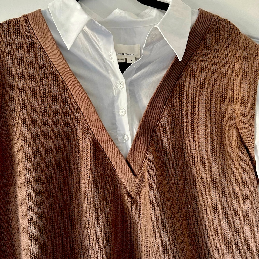 Anthropologie twofer sweater vest